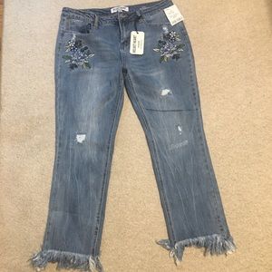 Capri fringed Jeans